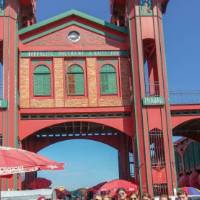 The group at the Iron Market in Port au Prince